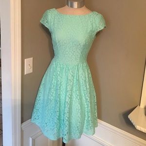B Darlin Teal Fit & Flare Dress